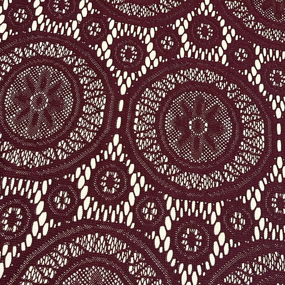 Maroon Patterned Dress - Picture 6 of 6